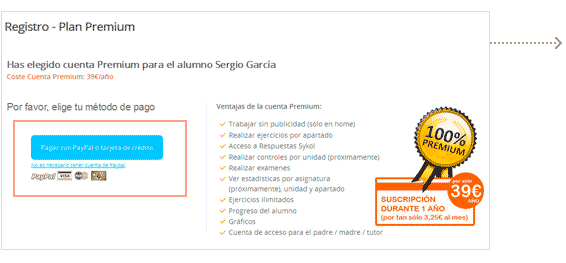 Procederemos a rellenar los datos del paso 3. Realizar el pago. Realizaremos el pago a través de PAYPAL: Pulsaremos sobre el botón “Pagar con PayPal o tarjeta de crédito”. Se abrirá una nueva ventana de PAYPAL en la que se solicitarán los datos necesarios para realizar el pago.