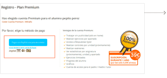 Procederemos a rellenar los datos del paso 3. Realizar el pago. Realizaremos el pago a través de PAYPAL: Pulsaremos sobre el botón “Pagar con PayPal o tarjeta de crédito”. Se abrirá una nueva ventana de PAYPAL en la que se solicitarán los datos necesarios para realizar el pago.